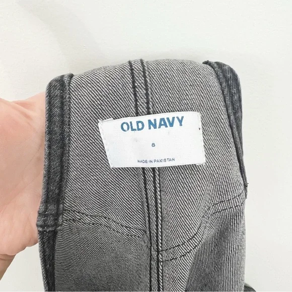 Old Navy OG Workwear Black Wash Overalls Denim BlackBerry Size 8 NWT - Picture 9 of 10
